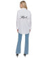 ფოტო #2 პროდუქტის Women's Cotton Oversized Whimsy Shirt