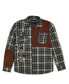 ფოტო #1 პროდუქტის Men's Skulls Embroidered Long Sleeves Overshirt