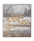Фото #1 товара Canvas Bird Framed Wall Art with Silver-Tone Frame, 45" x 1" x 34"