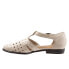 Фото #4 товара Trotters Leatha Open Weave T1908-126 Womens Beige Narrow Strap Sandals Shoes 11