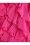 Фото #6 товара Mini Abiye Elbise Şifon Fırfırlı Halter Yaka Astarlı