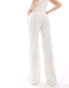 Фото #4 товара Mango textured co-ord trousers in white