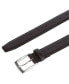 Men's Stitched Feathered Edge Leather Belt