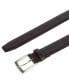 Фото #2 товара Men's Stitched Feathered Edge Leather Belt