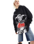 Фото #1 товара ASOS DESIGN oversized hoodie with bowie licence graphic in black