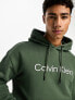 Фото #5 товара Calvin Klein hero logo comfort hoodie in khaki