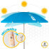 AKTIVE Beach Umbrella 220 cm UV50 Protection