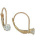 ფოტო #3 პროდუქტის Cubic Zirconia Leverback Drop Earrings (1/2 ct. t.w.) in 10k Gold