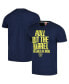 Фото #1 товара Men's Navy Milwaukee Brewers Gangs All Here Hyper Local Tri-Blend T-Shirt