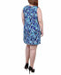 Фото #2 товара Plus Size Sleeveless Dress with 3 Rings