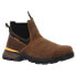Фото #2 товара Georgia Boots Pull On 5 Inch Waterproof Work Mens Brown Work Safety Shoes GB005