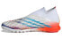 Фото #2 товара adidas Predator Edge1 TF 草地 防滑耐磨包裹性抗冲击 足球鞋 白黄蓝 / Кроссовки Adidas Predator Edge1 TF GZ6101