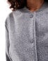 Brave Soul faux wool bomber jacket in grey