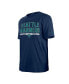 ფოტო #3 პროდუქტის Men's Navy Seattle Mariners Batting Practice T-shirt