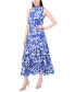 ფოტო #3 პროდუქტის Women's Floral-Print Tiered Maxi Dress