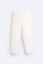 Костюмные брюки из 100% льна ZARA
