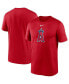 ფოტო #1 პროდუქტის Men's Red Los Angeles Angels Big and Tall Logo Legend Performance T-shirt