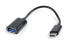 Переходник USB C - USB A 0.2 м черный Gembird AB-OTG-CMAF2-01 - фото #1