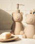 Ceramic bear bathroom dispenser