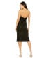 Фото #2 товара Women's Metallic V Neck Midi Dress