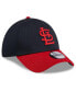 ფოტო #3 პროდუქტის Men's Navy St. Louis Cardinals 2024 Batting Practice 39THIRTY Flex Hat