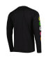 Men's Black Minnesota United FC Papel Picado Long Sleeve T-shirt