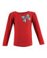 ფოტო #8 პროდუქტის Baby Girls Long Sleeve T-Shirts, Houndstooth Red