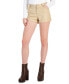 Juniors' High Rise Faux-Leather Shorts