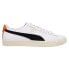 Фото #1 товара Puma Clyde Base L Lace Up Mens White Sneakers Casual Shoes 39941301