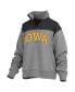 Women's Gray Iowa Hawkeyes Avon Fleece Quarter-Zip Jacket