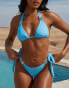 Moda Minx X Savannah-Shae Richards amour triangle bikini top in powder blue BLAU, XS - EU 34 - фото #3