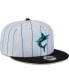 Men's White Miami Marlins 2024 Batting Practice 9FIFTY Snapback Hat