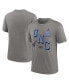 Men's Heather Gray North Carolina Tar Heels Blitz Roll Call Tri-Blend T-Shirt