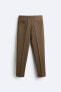 Фото #8 товара Костюмные брюки из смесовой шерсти ZARA