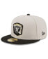 Men's Stone, Black Las Vegas Raiders 2023 Salute To Service 59FIFTY Fitted Hat