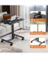 Фото #5 товара Small Mobile Rolling Standing Desk Rolling Desk Laptop Computer Cart For Home