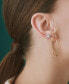 ფოტო #5 პროდუქტის Polished Tube Medium Hoop Earrings in Gold Vermeil, Created for Macy's