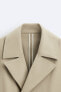 Short cotton trench coat