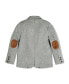 Блейзер Hope & Henry Boys Fleece Suit Gray heather herringbone fleece, 7 - фото #17