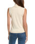 Фото #2 товара Lafayette 148 New York Petite Petite Sleeveless Silk-Blend Turtleneck Top