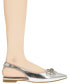 ფოტო #6 პროდუქტის Women's Kristin Rhinestone Bow Sling Back Flat