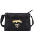 Фото #2 товара Women's Pittsburgh Penguins Logo Script Crossbody Handbag