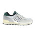 Фото #1 товара New Balance 574 U574VX2 Mens White Leather Lace Up Lifestyle Sneakers Shoes