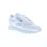 Фото #2 товара Reebok Classic Leather Clip V2 Womens White Leather Lifestyle Sneakers Shoes 6.5