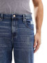 Фото #7 товара ASOS DESIGN baggy jeans with rips in mid wash blue