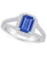 ფოტო #1 პროდუქტის Tanzanite (1-5/8 Ct. t.w.) and Diamond (1/2 Ct. t.w.) Halo Ring