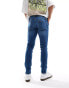 DTT stretch skinny fit jeans in mid blue