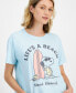 ფოტო #3 პროდუქტის Juniors' Snoopy Graphic T-Shirt