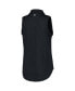 Фото #2 товара Women's Black Presidents Cup Opal Sleeveless Stretch Jersey Polo