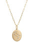 Фото #1 товара Wrapped diamond Gemini Constellation 18" Pendant Necklace (1/20 ct. tw) in 10k Yellow Gold, Created for Macy's